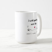 Geschenk für den besten Freund Ich wünschte, Sie l Kaffeetasse (VorderseiteRechts)