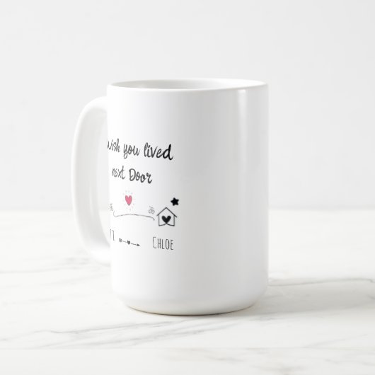 Geschenk für den besten Freund Ich wünschte, Sie l Kaffeetasse (Vorderseite Links)