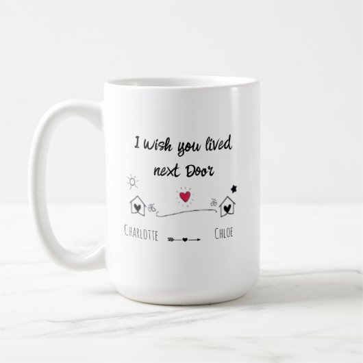 Geschenk für den besten Freund Ich wünschte, Sie l Kaffeetasse (Links)