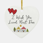 Geschenk für den besten Freund Ich wünschte, Sie l Keramik Ornament (Vorne)