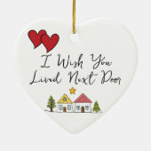 Geschenk für den besten Freund Ich wünschte, Sie l Keramik Ornament (Hinten)