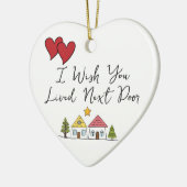 Geschenk für den besten Freund Ich wünschte, Sie l Keramik Ornament (Links)