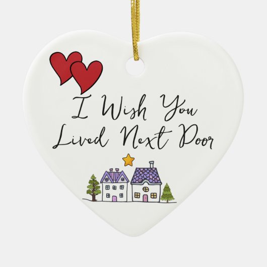 Geschenk für den besten Freund Ich wünschte, Sie l Keramik Ornament (Vorne)