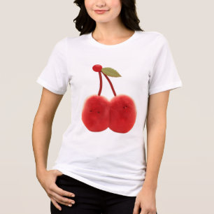 Geschenk für den besten Freund – Süßes Kirsch-Duo Tri-Blend Shirt