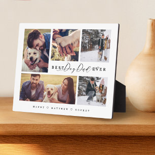 Geschenk für den besten Hundepapa aller Zeiten Fam Fotoplatte