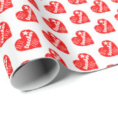 Geschenk für den besten Lehrer Geschenkpapier (Rolleneckpunkt)