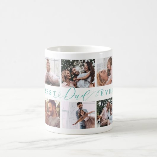 Geschenk für den besten Vater je Familie Foto Coll Kaffeetasse (Mittel)