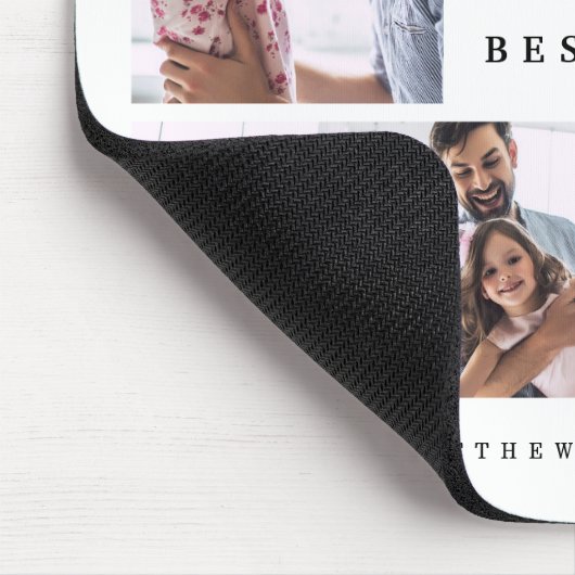 Geschenk für den besten Vater je Moderne Familienf Mousepad (Ecke)