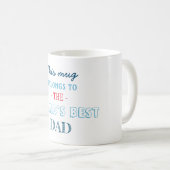 Geschenk für den besten Vater Kaffeetasse (VorderseiteRechts)