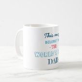 Geschenk für den besten Vater Kaffeetasse (Vorderseite Links)