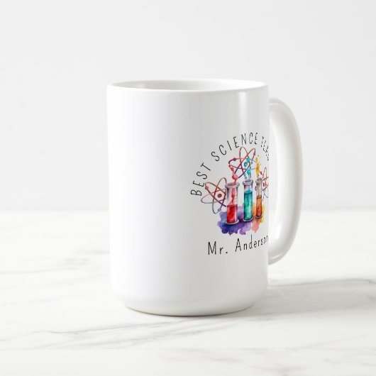 Geschenk für den besten Wissenschaftslehrer Kaffeetasse (VorderseiteRechts)