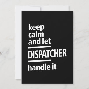 Geschenk für den Dispatcher-Job Dankeskarte