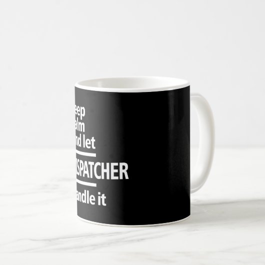 Geschenk für den Dispatcher-Job Kaffeetasse (VorderseiteRechts)