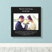 Geschenk für den Ehemann Leinwanddruck (Insitu (Holzboden))