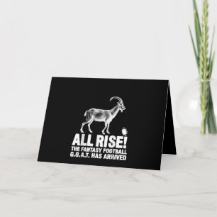 Geschenk für den Fantasy-Football-Ziegenbock-Meist Karte