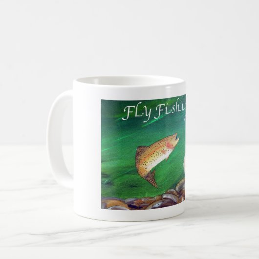 Geschenk für den Fischfang Kaffeetasse (Vorderseite Links)