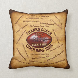 Geschenk für den Fußball-Trainer personalisiert Kissen