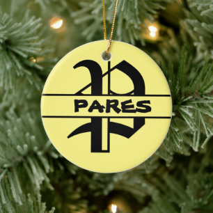 Geschenk für den Hausgebrauch - Monogramm für Pers Keramik Ornament