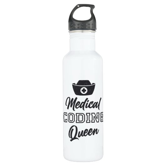 Geschenk für den ICD-Programmierer der Queen Edelstahlflasche (Vorderseite)