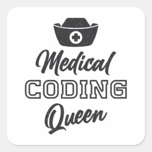 Geschenk für den ICD-Programmierer der Queen Quadratischer Aufkleber