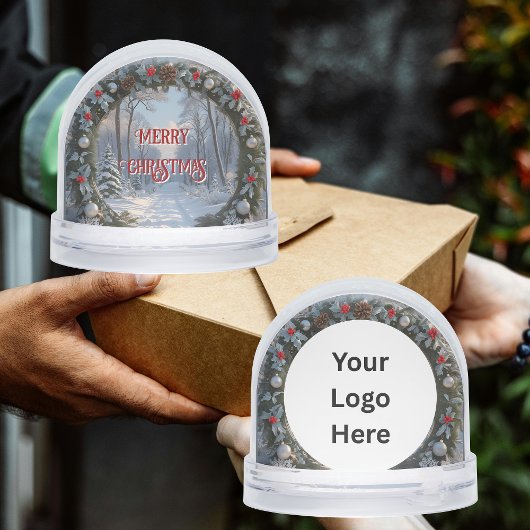 Geschenk für den Kunden von Snowy Road Wreath Schneekugeln