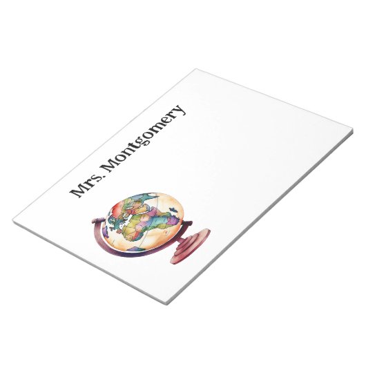 Geschenk für den Lehrer für Geschichte oder Geogra Notizblock (angewinkelt)