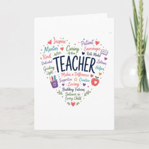 Geschenk für den Lehrer Karte