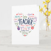 Geschenk für den Lehrer Karte (Gelbe Blume)