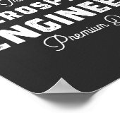 Geschenk für den Luftfahrtingenieur Poster (Ecke)