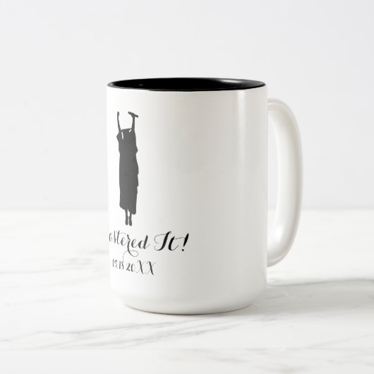 Geschenk für den Master-Abschluss Zweifarbige Tasse (VorderseiteRechts)