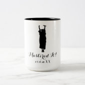 Geschenk für den Master-Abschluss Zweifarbige Tasse (Mittel)
