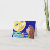 Geschenk für den Mondnotecard Karte (Vorderseite)