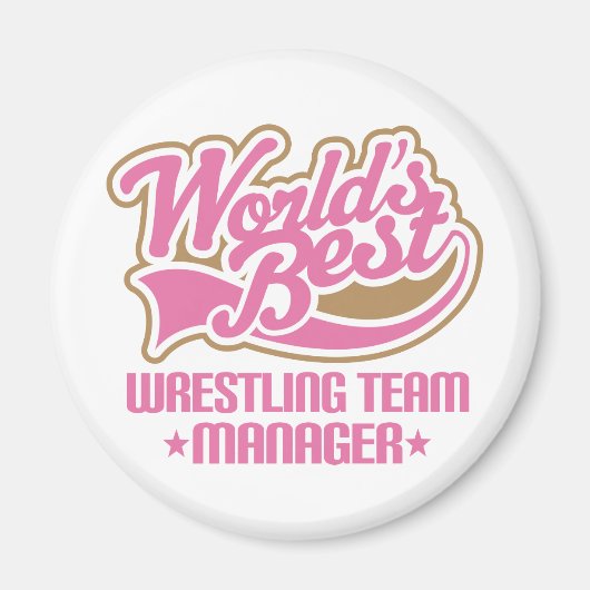 Geschenk für den niedlichen Wrestling Team Manager Magnet (Vorne)