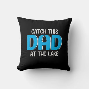 Geschenk für den Papa, der Papa am See ist Kissen