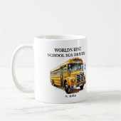 Geschenk für den personalisierten Schulbusfahrer Kaffeetasse (Links)