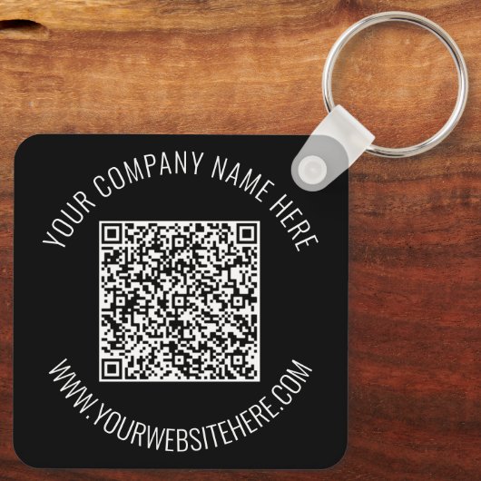 Geschenk für den QR-Schlüsselanhänger-Info-Text un Schlüsselanhänger (Rückseite)