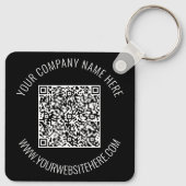 Geschenk für den QR-Schlüsselanhänger-Info-Text un Schlüsselanhänger (Rückseite)