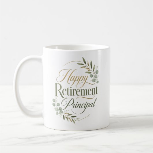 Geschenk für den Ruhestand des Direktors Kaffeetasse (Links)
