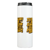 Geschenk für den Ruhestand eines Bürovorstehers im Thermosbecher (Rückseite)