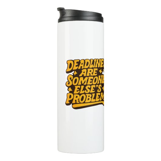 Geschenk für den Ruhestand eines Bürovorstehers im Thermosbecher (Nach rechts gedreht)