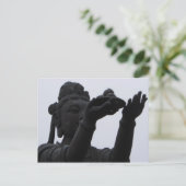 Geschenk für den sitzenden Buddha Postkarte (Stehend Vorderseite)