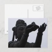 Geschenk für den sitzenden Buddha Postkarte (Vorne/Hinten)