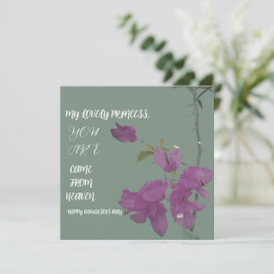 GESCHENK FÜR DEN TAG DER TÖCHTER KARTE