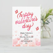 Geschenk für den Valentinstag Einladung (Stehend Vorderseite)