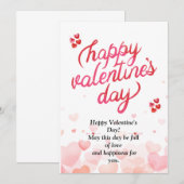 Geschenk für den Valentinstag Einladung (Vorne/Hinten)