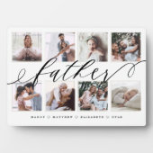 Geschenk für den Vater | Foto-Collage des Vaters Fotoplatte (Vorderseite)