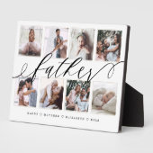 Geschenk für den Vater | Foto-Collage des Vaters Fotoplatte (Seite)
