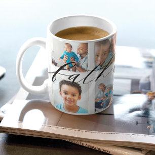 Geschenk für den Vater   Foto-Collage des Vaters Kaffeetasse