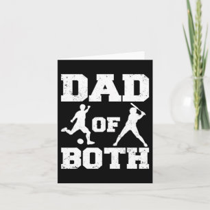 Geschenk für den Vater von beiden für Fußball Base Karte