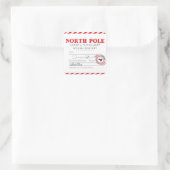 Geschenk für den Versand von Gütezeichen für den N Quadratischer Aufkleber (Tasche)